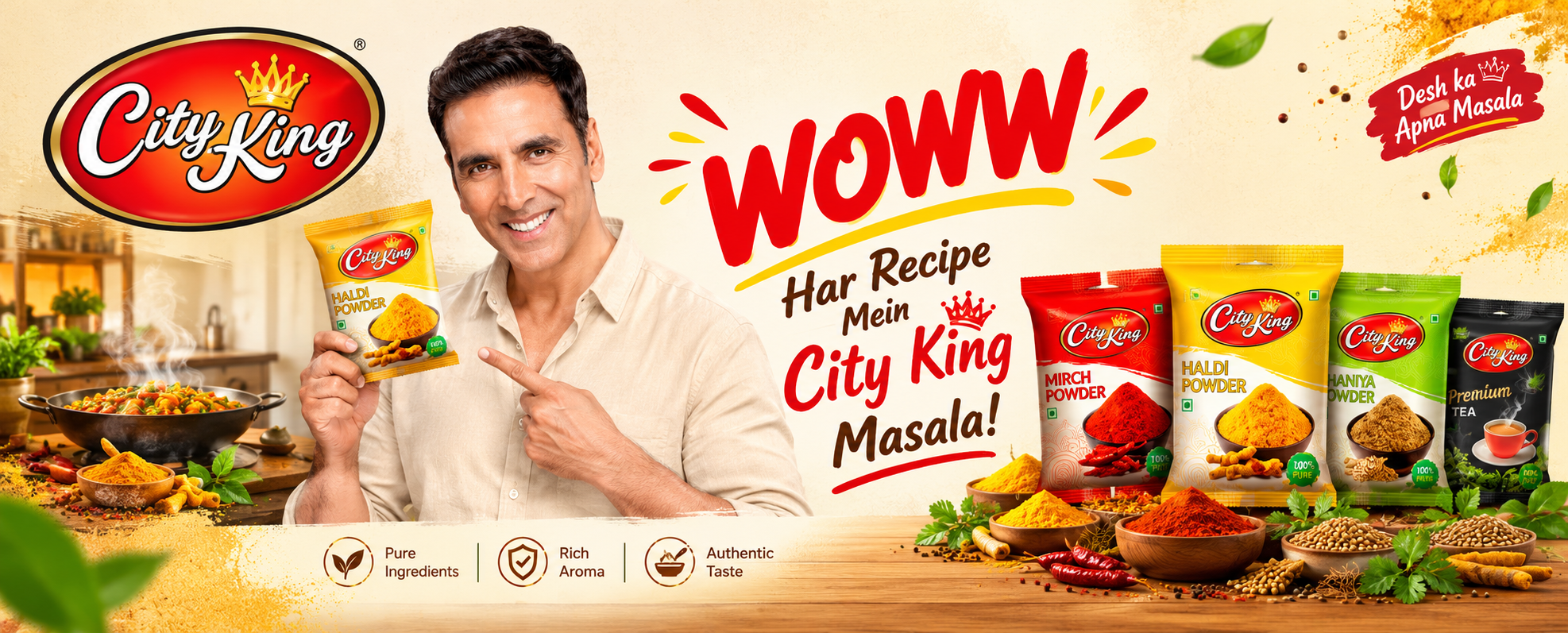 City King Masala — Premium Spice Range Campaign